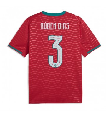 Portugal Ruben Dias #3 Replika Hemmatröja VM 2026 Kortärmad
